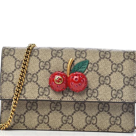 Gucci GG Supreme mini bag with cherries